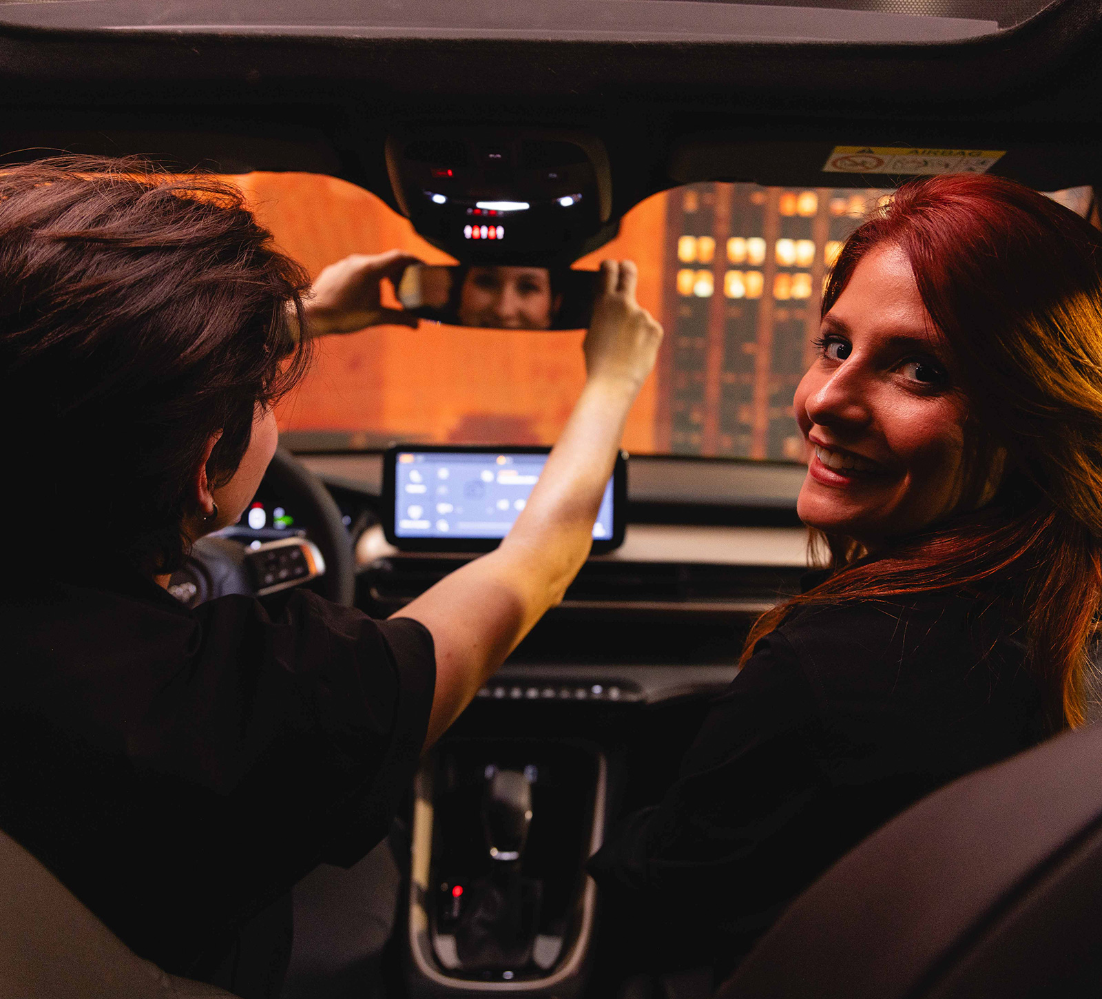 Experiência de produção de conteúdo dentro de um carro